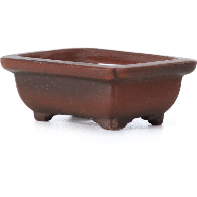 Vaso per bonsai rettangolare non smaltato di Bigei - 47 x 34 x 17 mm