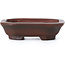 Rectangular unglazed bonsai pot by Bigei - 50 x 40 x 15 mm
