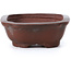 Rectangular unglazed bonsai pot by Bigei - 55 x 40 x 16 mm