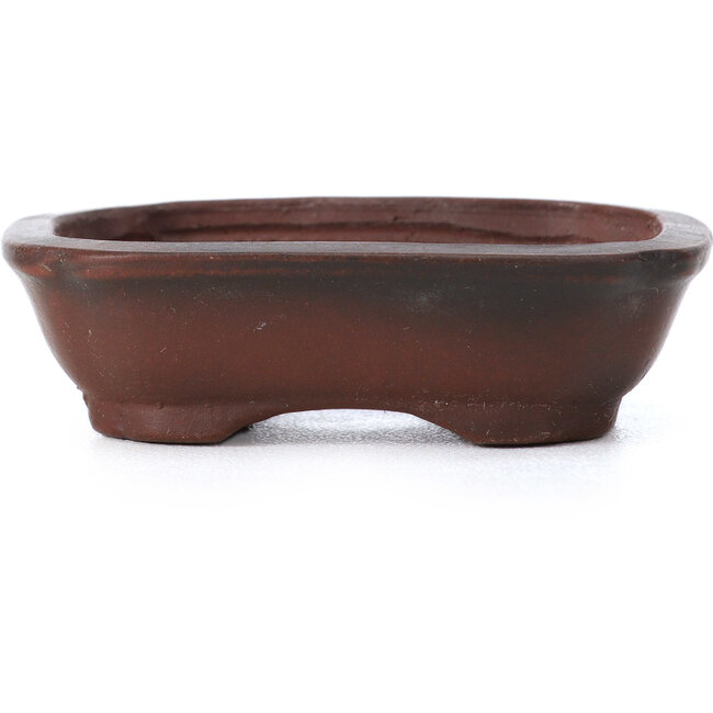 Rectangular unglazed bonsai pot by Bigei - 55 x 40 x 16 mm