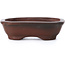 Rectangular unglazed bonsai pot by Bigei - 55 x 40 x 16 mm