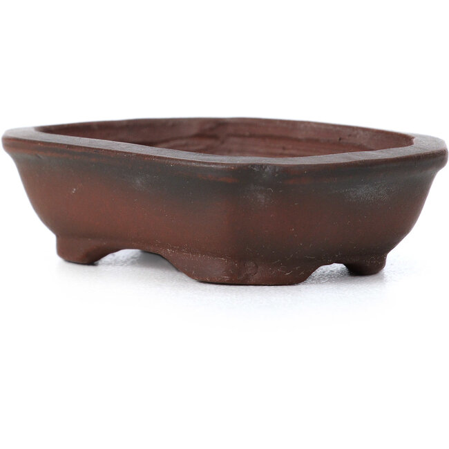 Rechthoekige ongeglazuurde bonsaipot van Bigei - 55 x 40 x 16 mm