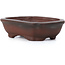 Rectangular unglazed bonsai pot by Bigei - 55 x 40 x 16 mm