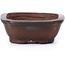 Rectangular unglazed bonsai pot by Bigei - 55 x 40 x 16 mm