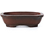 Rectangular unglazed bonsai pot by Bigei - 55 x 40 x 16 mm