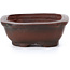 Rectangular unglazed bonsai pot by Bigei - 55 x 40 x 16 mm
