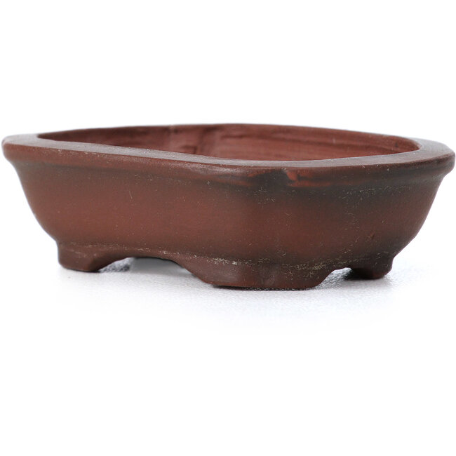 Rechteckige unglasierte Bonsaischale von Bigei - 55 x 40 x 16 mm