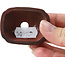 Pot à bonsaï rectangulaire non émaillé par Bigei - 55 x 40 x 16 mm