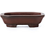 Rectangular unglazed bonsai pot by Bigei - 50 x 38 x 15 mm