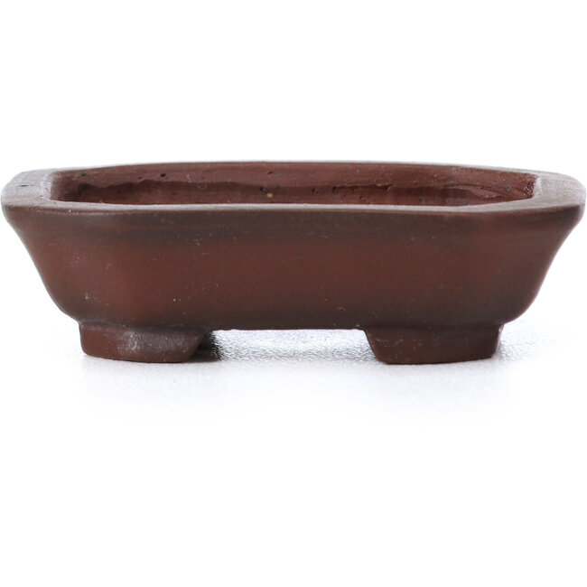 Maceta de bonsái rectangular sin esmaltar de Bigei - 50 x 38 x 15 mm