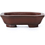 Rectangular unglazed bonsai pot by Bigei - 50 x 38 x 15 mm