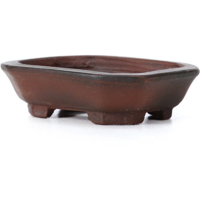 Maceta de bonsái rectangular sin esmaltar de Bigei - 50 x 40 x 15 mm