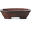 Rectangular unglazed bonsai pot by Bigei - 50 x 40 x 15 mm
