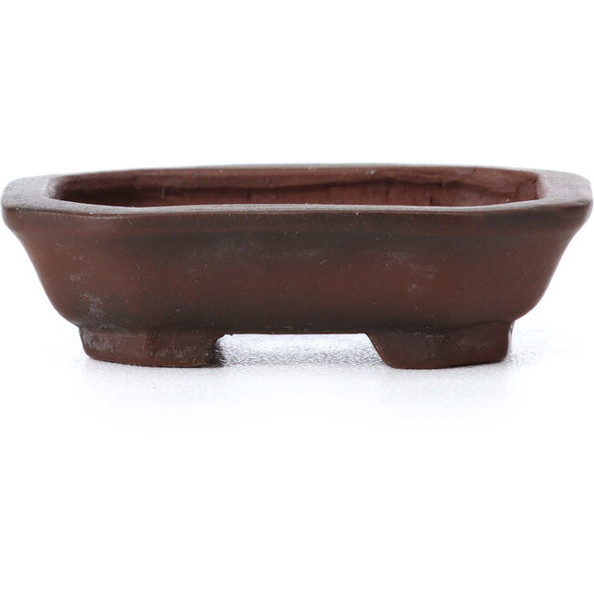 Pot à bonsaï rectangulaire non émaillé par Bigei - 50 x 40 x 15 mm