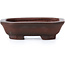 Rectangular unglazed bonsai pot by Bigei - 50 x 40 x 15 mm