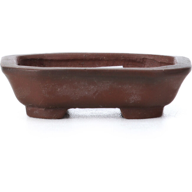 Pot à bonsaï rectangulaire non émaillé par Bigei - 50 x 40 x 15 mm