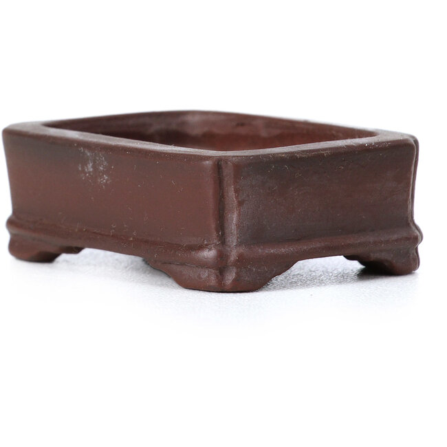 Vaso per bonsai rettangolare non smaltato di Bigei - 45 x 34 x 15 mm