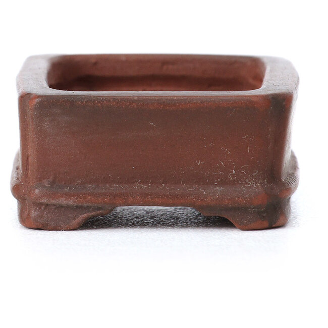 Vaso per bonsai rettangolare non smaltato di Bigei - 45 x 34 x 15 mm