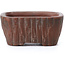 Vaso per bonsai rettangolare non smaltato di Bigei - 45 x 40 x 21 mm