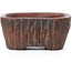 Rectangular unglazed bonsai pot by Bigei - 45 x 40 x 21 mm