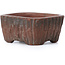 Rectangular unglazed bonsai pot by Bigei - 45 x 40 x 21 mm