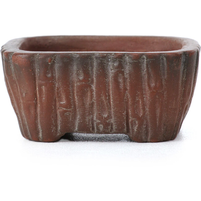 Vaso per bonsai rettangolare non smaltato di Bigei - 45 x 40 x 21 mm