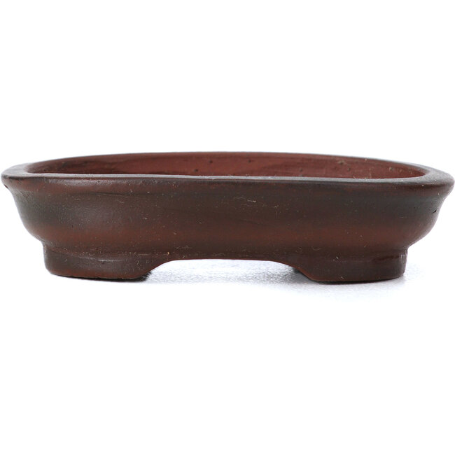Maceta de bonsái ovalada sin esmaltar de Bigei - 59 x 40 x 13 mm