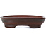 Pot à bonsaï ovale non émaillé par Bigei - 59 x 40 x 13 mm