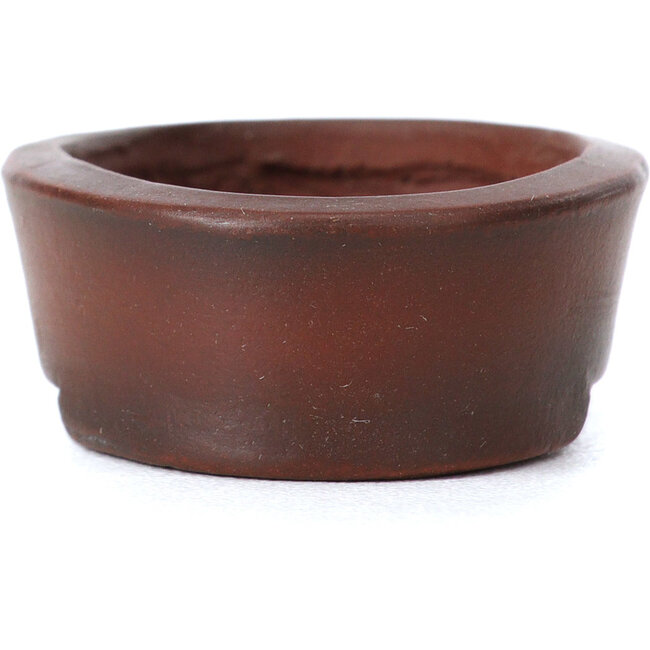 Vaso per bonsai ovale non smaltato di Bigei - 50 x 36 x 15 mm