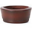 Oval unglazed bonsai pot by Bigei - 50 x 36 x 15 mm