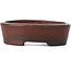 Pot à bonsaï ovale non émaillé par Bigei - 50 x 36 x 15 mm