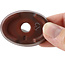 Ovale ongeglazuurde bonsaipot van Bigei - 50 x 36 x 15 mm