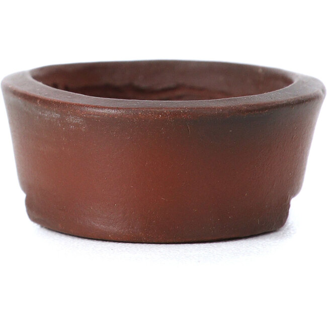 Vaso per bonsai ovale non smaltato di Bigei - 50 x 36 x 16 mm