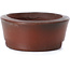 Pot à bonsaï ovale non émaillé par Bigei - 50 x 36 x 16 mm
