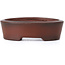 Oval unglazed bonsai pot by Bigei - 50 x 36 x 16 mm