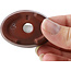Ovale ongeglazuurde bonsaipot van Bigei - 50 x 36 x 16 mm