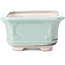 Pot à bonsaï carré vert menthe et violet par Bigei - 110 x 106 x 60 mm