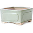 Pot à bonsaï carré vert et rouge par Bigei - 105 x 105 x 55 mm