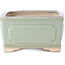 Pot à bonsaï carré vert et rouge par Bigei - 105 x 105 x 55 mm