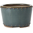 Pot à bonsaï rond bleu par Bigei - 115 x 115 x 75 mm