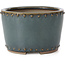 Pot à bonsaï rond bleu par Bigei - 115 x 115 x 75 mm