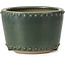 Pot à bonsaï rond vert par Bigei - 115 x 115 x 75 mm