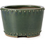 Pot à bonsaï rond vert par Bigei - 115 x 115 x 75 mm