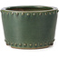 Pot à bonsaï rond vert par Bigei - 115 x 115 x 75 mm