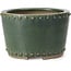 Vaso per bonsai rotondo verde di Bigei - 115 x 115 x 75 mm