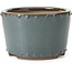 Runde blaue Bonsaischale von Bigei - 115 x 115 x 75 mm