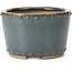 Pot à bonsaï rond bleu par Bigei - 115 x 115 x 75 mm