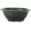 Pot à bonsaï rond vert par Bigei - 153 x 153 x 55 mm