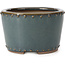 Pot à bonsaï rond bleu par Bigei - 115 x 115 x 75 mm