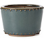 Pot à bonsaï rond bleu par Bigei - 115 x 115 x 75 mm